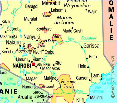 carte de Kenya