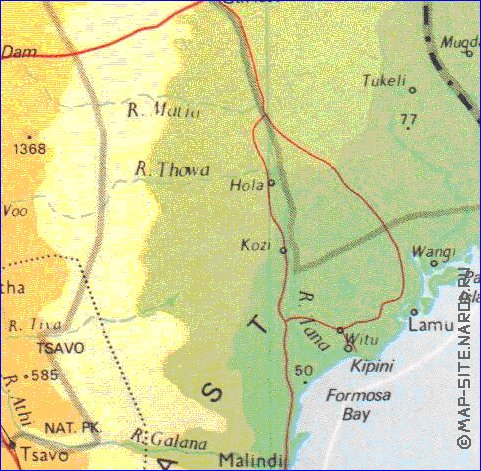 carte de Kenya