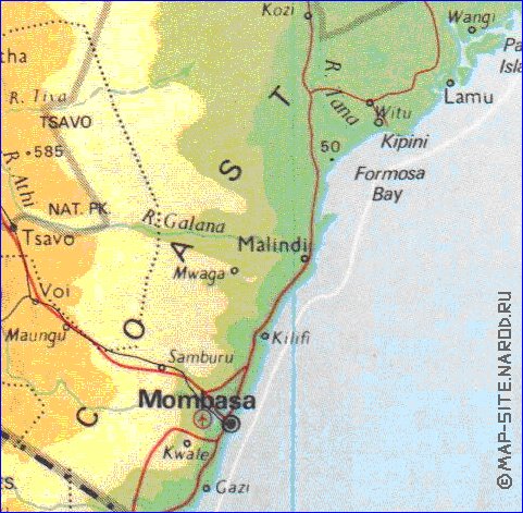 carte de Kenya