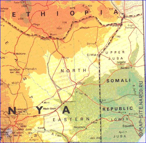 carte de Kenya