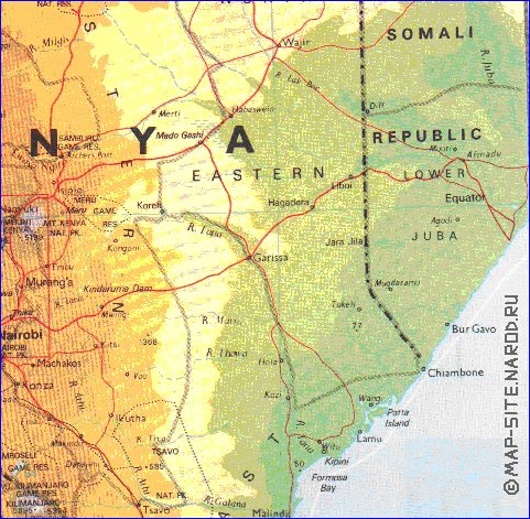 carte de Kenya