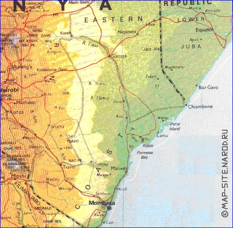 carte de Kenya