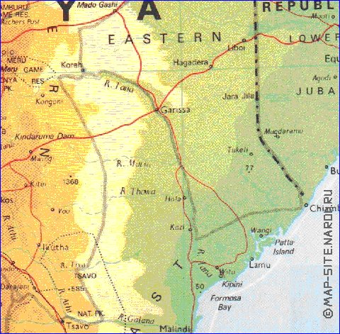 carte de Kenya