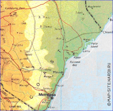 carte de Kenya