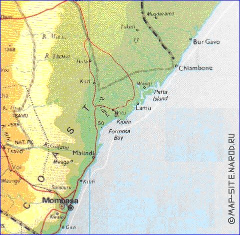 carte de Kenya