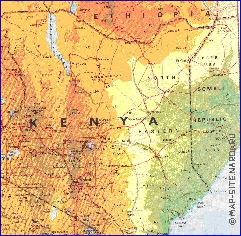 carte de Kenya