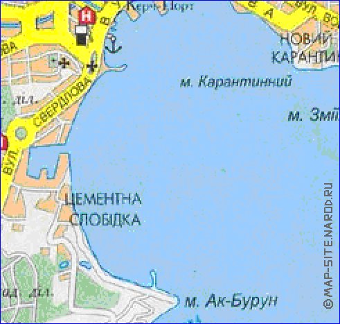 carte de Kertch de la langue ukrainienne