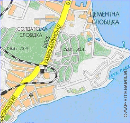 carte de Kertch de la langue ukrainienne