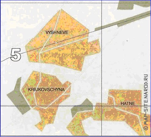 mapa de Kiev em ingles