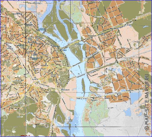 mapa de Kiev em ingles