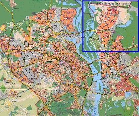 Transporte mapa de Kiev