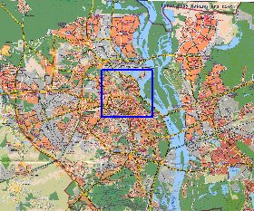 Transporte mapa de Kiev