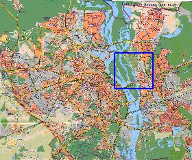 Transporte mapa de Kiev