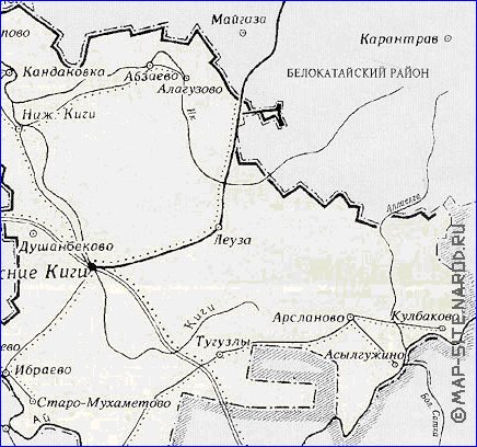 Карта башкирии кигинский район