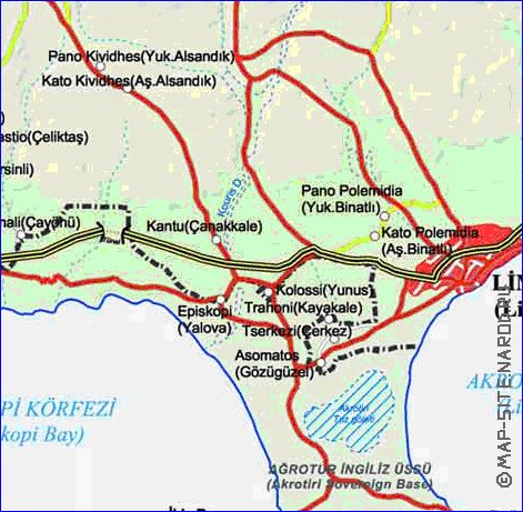 Administratives carte de Chypre