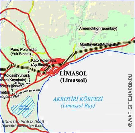 Administratives carte de Chypre