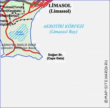 Administratives carte de Chypre