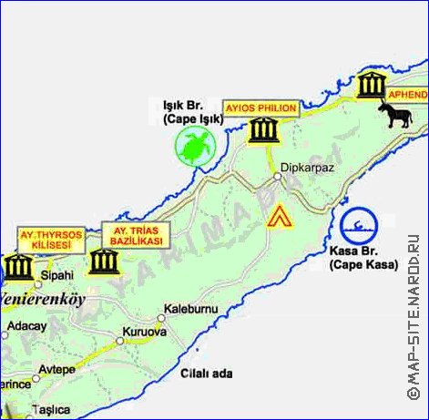 Administratives carte de Chypre