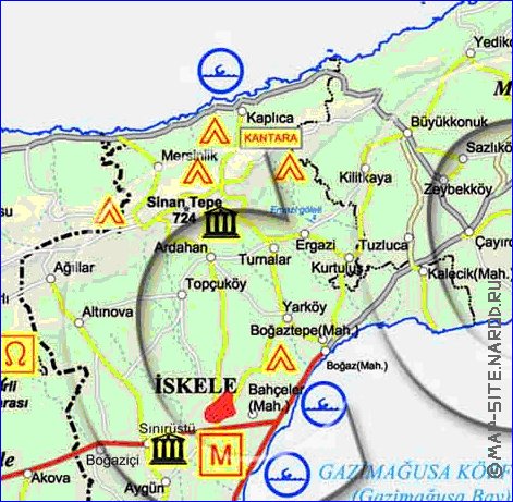 Administratives carte de Chypre