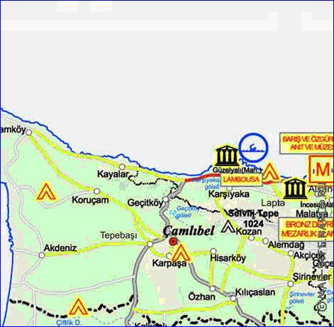 Administratives carte de Chypre