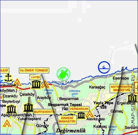 Administratives carte de Chypre