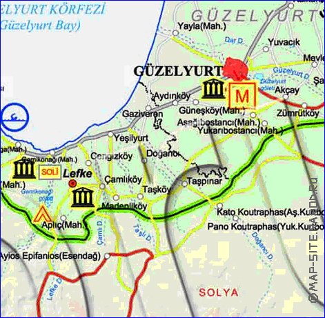 Administratives carte de Chypre