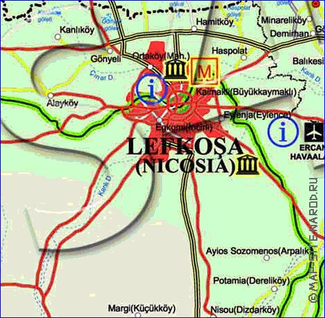 Administratives carte de Chypre