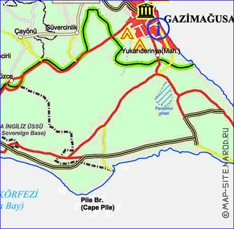 Administratives carte de Chypre