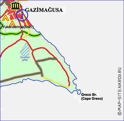 Administratives carte de Chypre