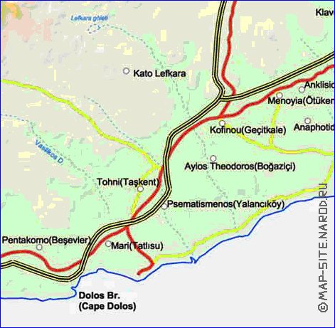 Administratives carte de Chypre