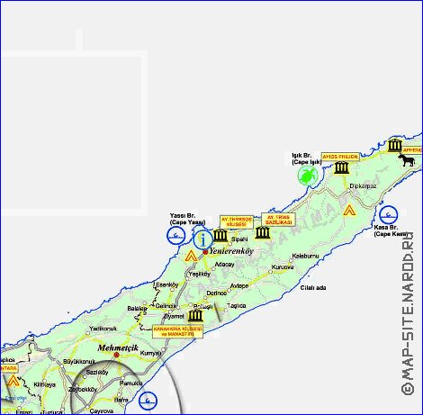 Administratives carte de Chypre