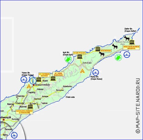 Administratives carte de Chypre