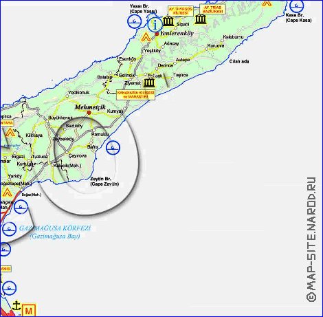 Administratives carte de Chypre