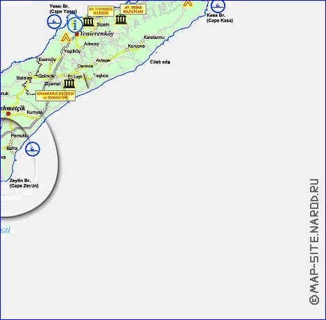 Administratives carte de Chypre