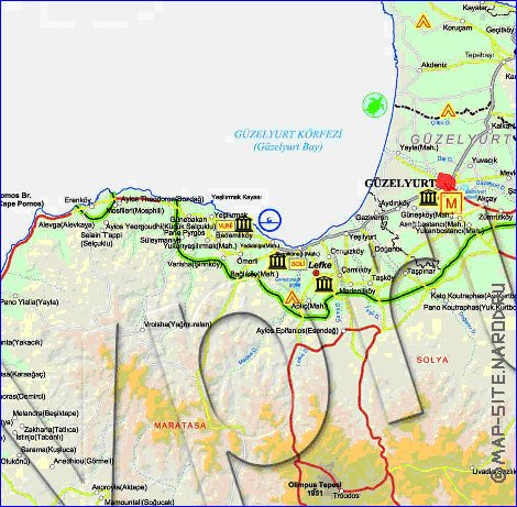 Administratives carte de Chypre