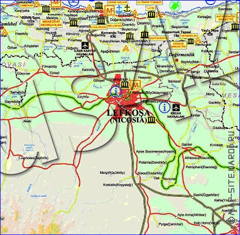 Administratives carte de Chypre