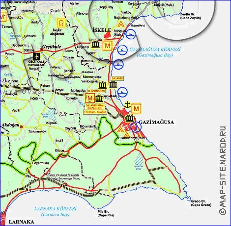 Administratives carte de Chypre