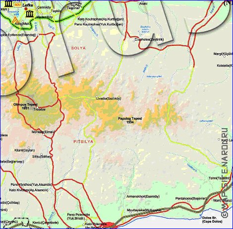 Administratives carte de Chypre