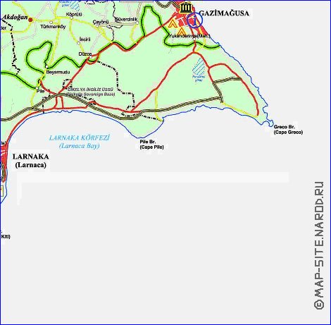 Administratives carte de Chypre