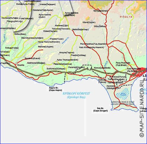 Administratives carte de Chypre