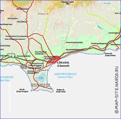 Administratives carte de Chypre