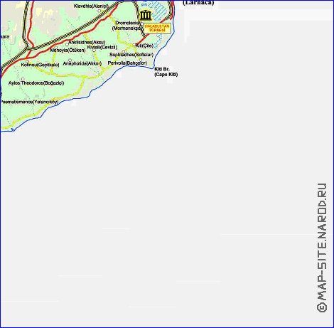 Administratives carte de Chypre