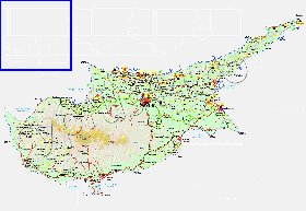 Administratives carte de Chypre