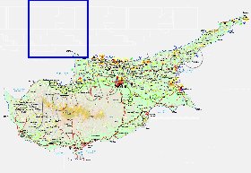 Administratives carte de Chypre