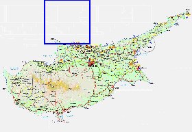 Administratives carte de Chypre