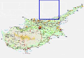 Administratives carte de Chypre