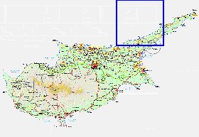 Administratives carte de Chypre