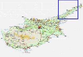 Administratives carte de Chypre