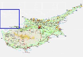 Administratives carte de Chypre