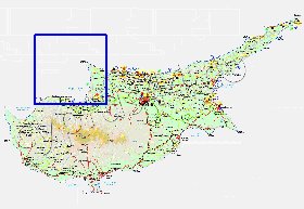 Administratives carte de Chypre